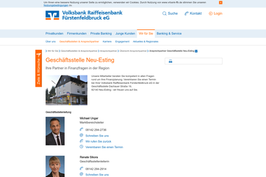 vrbank-ffb.de/wir-fuer-sie/filialen-ansprechpartner/ansprechpartner/uebersicht-ansprechpartner/anspr - Finanzdienstleister Olching