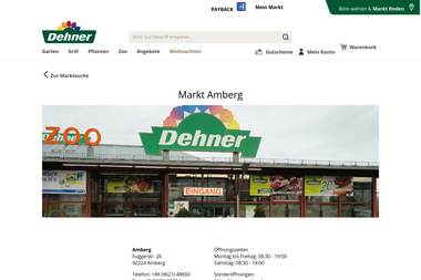 dehner.de/markt/amberg - Blumengeschäft Amberg