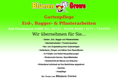 blumen-grewe.de - Blumengeschäft Bad Oeynhausen