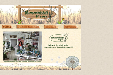 blumenwerkstatt-pieper.de - Blumengeschäft Bad Salzuflen
