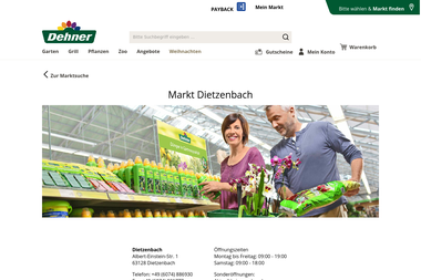 dehner.de/markt/dietzenbach - Blumengeschäft Dietzenbach