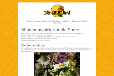 sonnenblume-freital.de - Blumengeschäft Freital