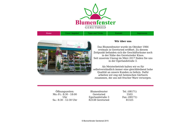 blumenfenster.com - Blumengeschäft Geretsried