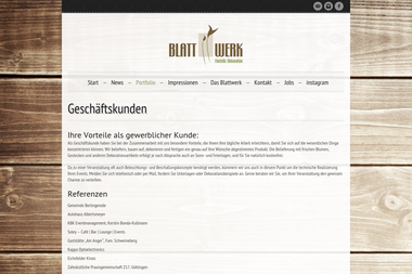 blattwerk-floristik.de/portfolio/geschaftskunden - Blumengeschäft Göttingen