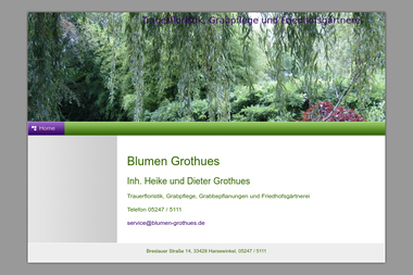 blumen-grothues.de - Blumengeschäft Harsewinkel