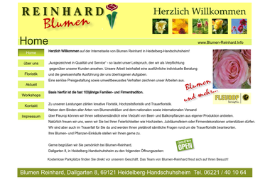 blumen-reinhard.info - Blumengeschäft Heidelberg