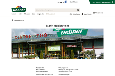 dehner.de/markt/heidenheim - Blumengeschäft Heidenheim An Der Brenz