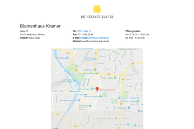 blumenhaus-kramer.de - Blumengeschäft Heilbronn