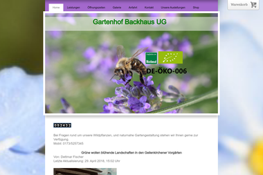 gartenhof-backhaus.com - Blumengeschäft Heinsberg
