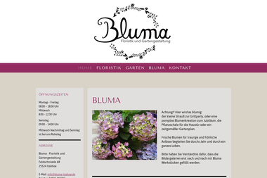 bluma-itzehoe.de - Blumengeschäft Itzehoe