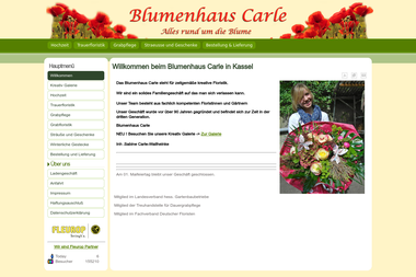 blumenhauscarle.de - Blumengeschäft Kassel