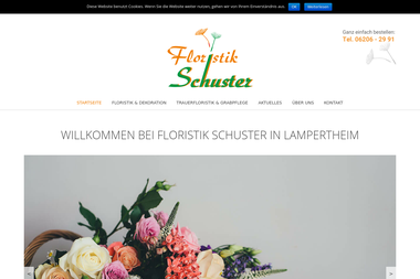 floristik-schuster.de - Blumengeschäft Lampertheim