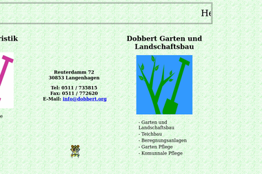 gartenbau-dobbert.de - Blumengeschäft Langenhagen