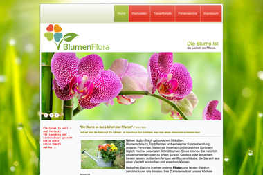 blumenflora-leonberg.de - Blumengeschäft Leonberg