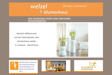 blumenhaus-welzel.de - Blumengeschäft Limbach-Oberfrohna