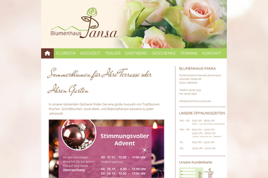 blumenhaus-pansa.de - Blumengeschäft Lübbecke
