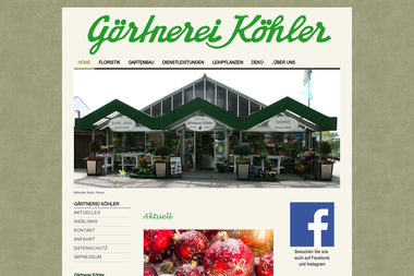 gaertnerei-koehler.de - Blumengeschäft Lübeck