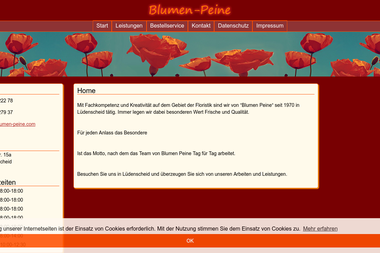 blumen-peine.com - Blumengeschäft Lüdenscheid