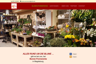 blumen-pommerenke.com - Blumengeschäft Magdeburg