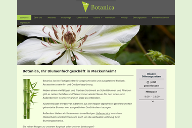 botanica-meckenheim.de - Blumengeschäft Meckenheim