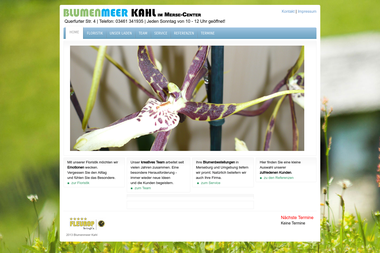 blumenmeer-kahl.de - Blumengeschäft Merseburg