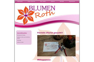 blumenroth-offenbach.de - Blumengeschäft Mühlheim Am Main
