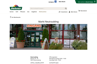 dehner.de/markt/neutraubling - Blumengeschäft Neutraubling