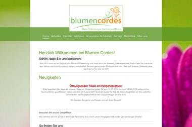 blumen-cordes.de - Blumengeschäft Oldenburg