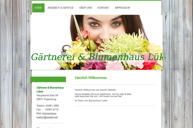 blumenhaus-lueken.de - Blumengeschäft Papenburg