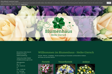 blumenhaus-giersch.de - Blumengeschäft Quedlinburg