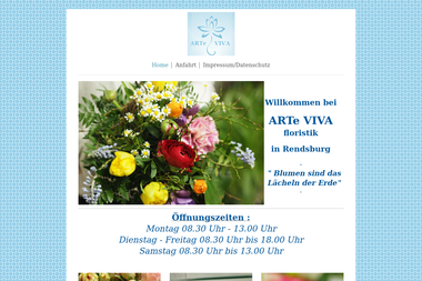 arteviva-floristik.de - Blumengeschäft Rendsburg