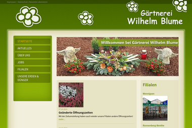 gaertnerei-wilhelm-blume.de - Blumengeschäft Ronnenberg