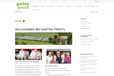 garten-prentl.de - Blumengeschäft Rosenheim