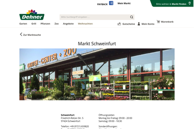 dehner.de/markt/schweinfurt - Blumengeschäft Schweinfurt