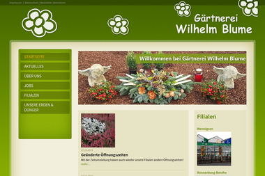 gaertnerei-wilhelm-blume.de - Blumengeschäft Steinheim