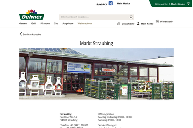 dehner.de/markt/straubing - Blumengeschäft Straubing