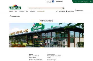 dehner.de/markt/taucha - Blumengeschäft Taucha