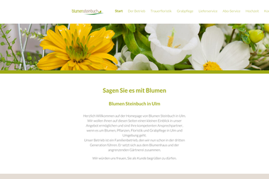blumenhaus-steinbuch.de - Blumengeschäft Ulm