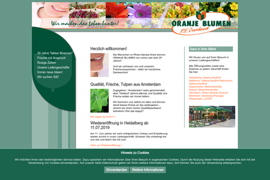 oranjeblumen.com - Blumengeschäft Viernheim