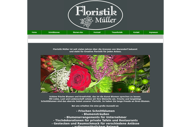 floristik-mueller.com - Blumengeschäft Warendorf
