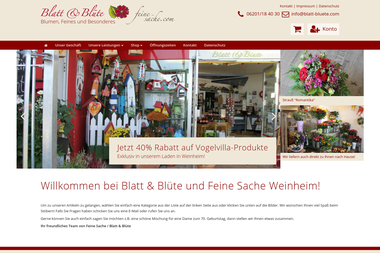 blatt-bluete.com - Blumengeschäft Weinheim