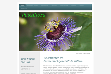 passiflorablumenwerk.de - Blumengeschäft Wunstorf