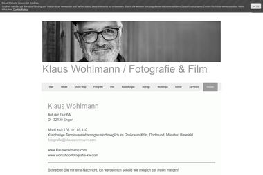 klauswohlmann.com/kontakt - Fotograf Enger
