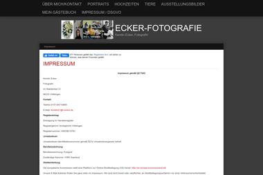 ecker-fotografie.de/impressum.html - Fotograf Völklingen