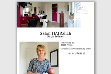 salon-hairzlich-preetz.de - Friseur Preetz