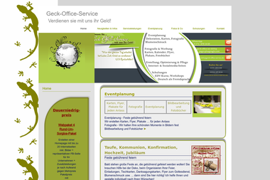 geck-office-service.de - Grafikdesigner Coburg
