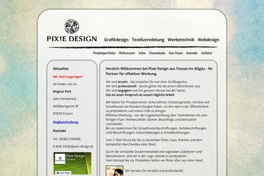 pixie-design.de - Grafikdesigner Füssen