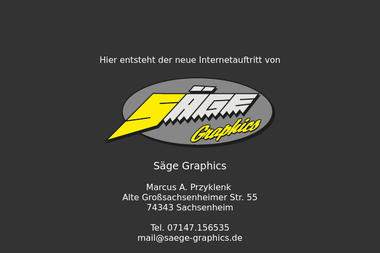 saege-graphics.de - Grafikdesigner Sachsenheim