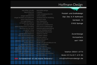 hoffmanndesign.de - Grafikdesigner Springe