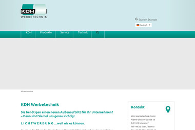 kdh-werbetechnik.de - Grafikdesigner Wunstorf